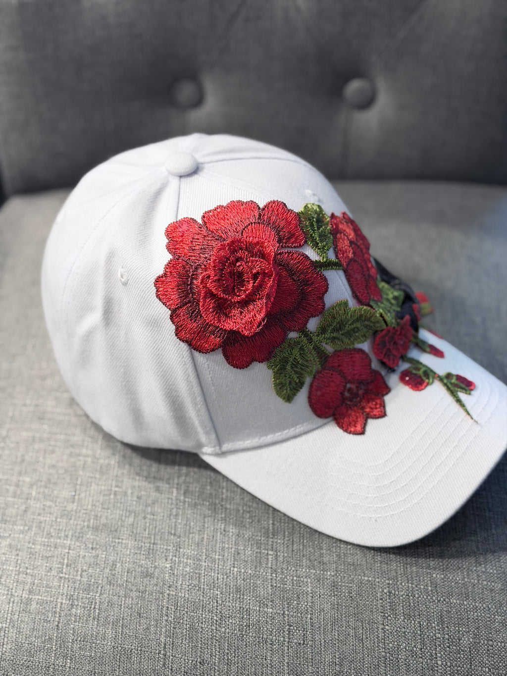 Denim and Roses White