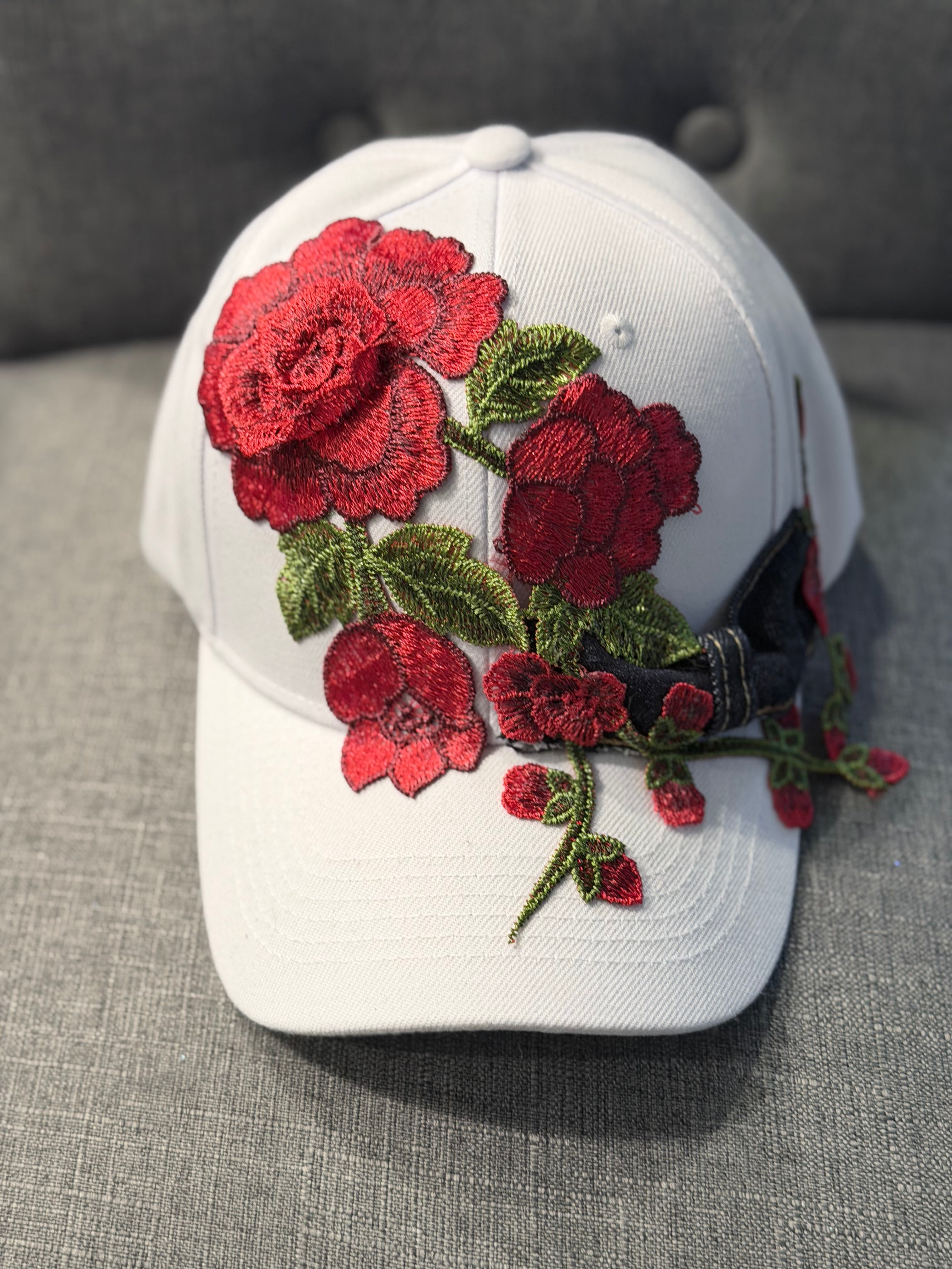 Denim and Roses White